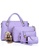 Jackbox purple Set of 4 Bear Leather Purse Sling Bag Handbag Tote Bag 908 (Purple) JA762AC00IDBMY_1