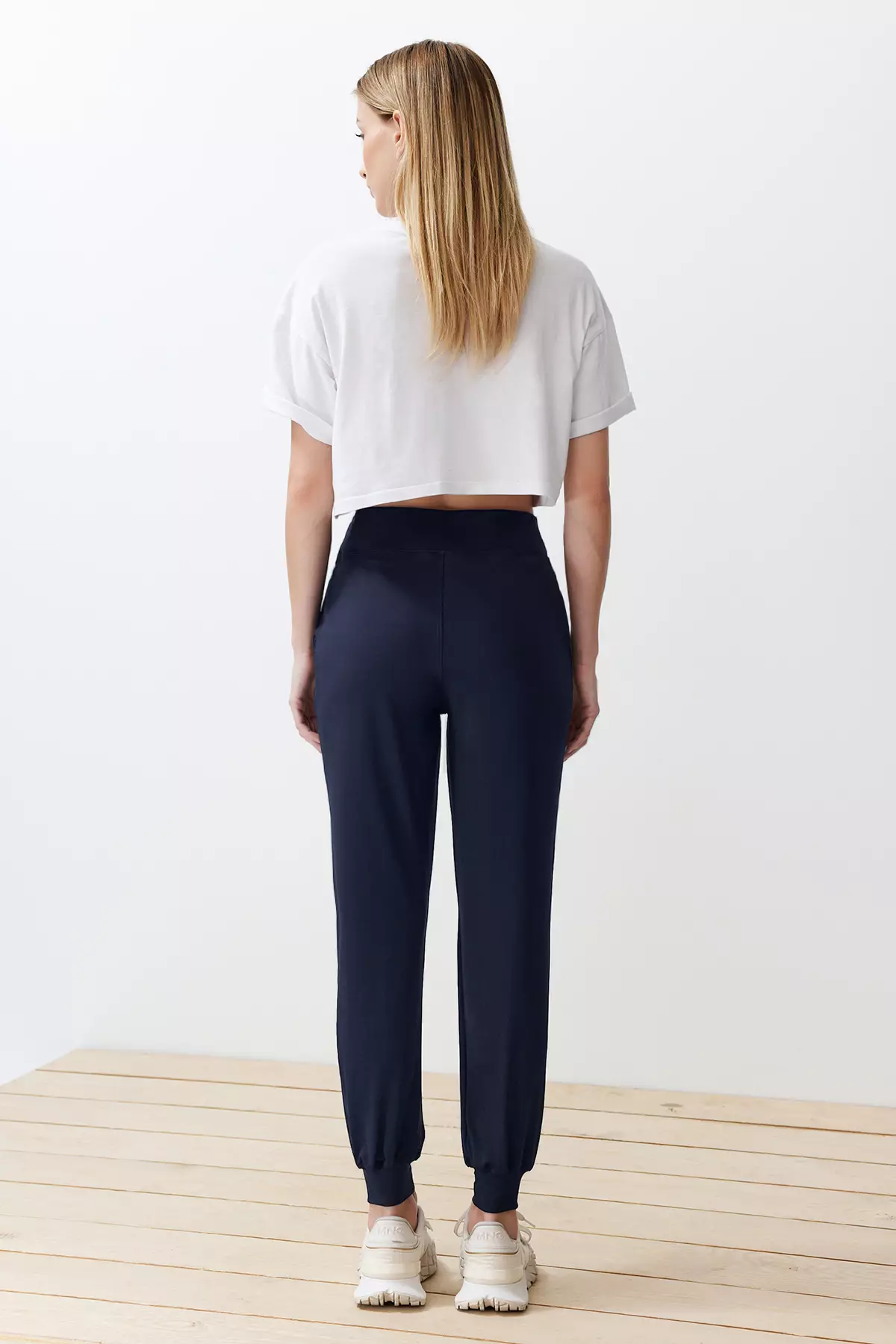 Navy Blue Diver/Scuba Comfortable Fit Knitted Sports Sweatpants