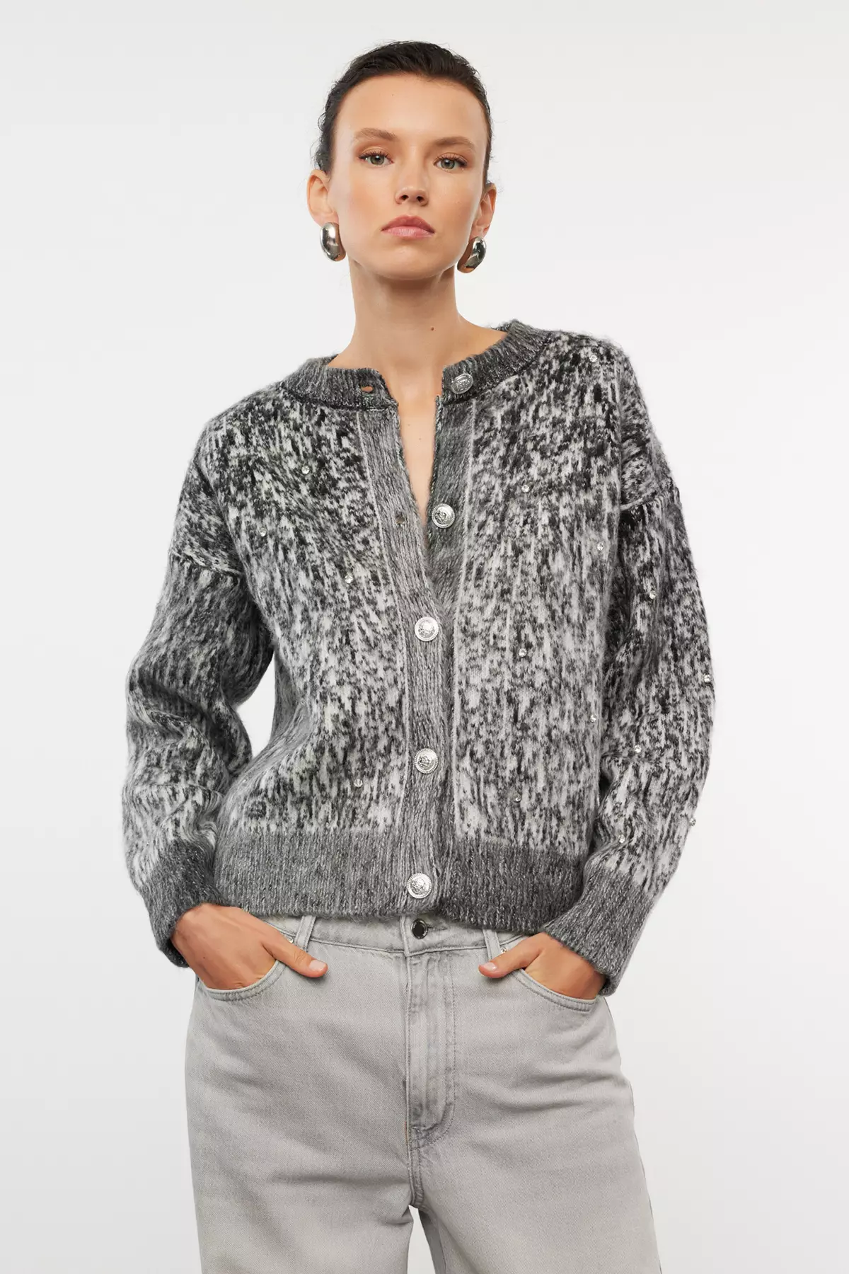 Trendyol Boucle-Look Cardigan 2025 | Buy Trendyol Online