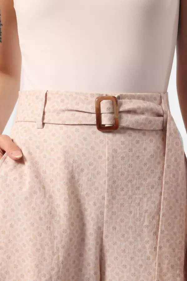 MINIMAL - Ayudewi - Kulot Motif Bunga - Beige Warna Beige