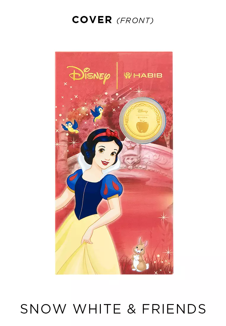 Disney x HABIB Princess Snow White Gold Wafer Coin, 999.9 Gold (0.20G)