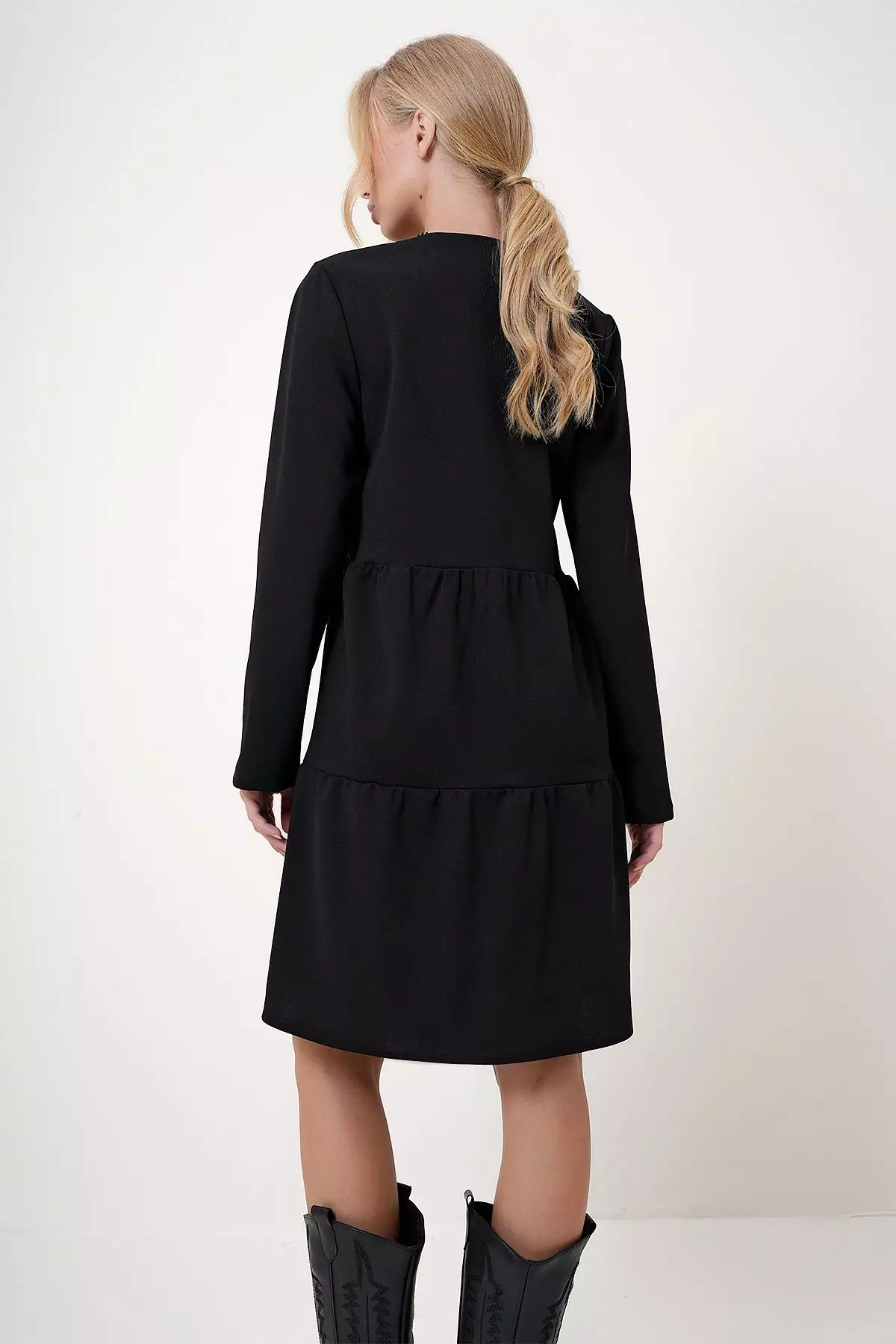 Long Sleeves Knee Length Dress