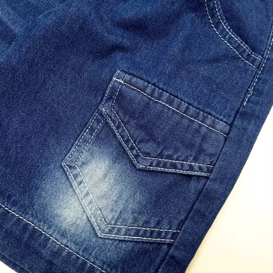 Wakakids Celana Pendek Jeans Anak Laki Laki Usia 6 Bulan Hingga 5 Tahun Kids Denim Short Motif Only New York J043