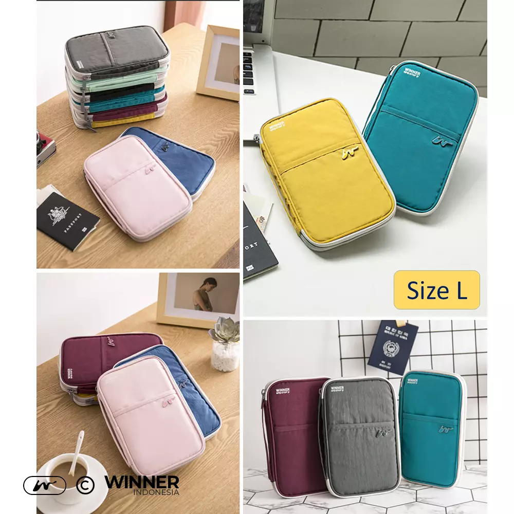 Passport Card Holder RFID Protection Anti-Theft Anti-Air Travel Case Wallet (T14-PP01) - Light-Green L