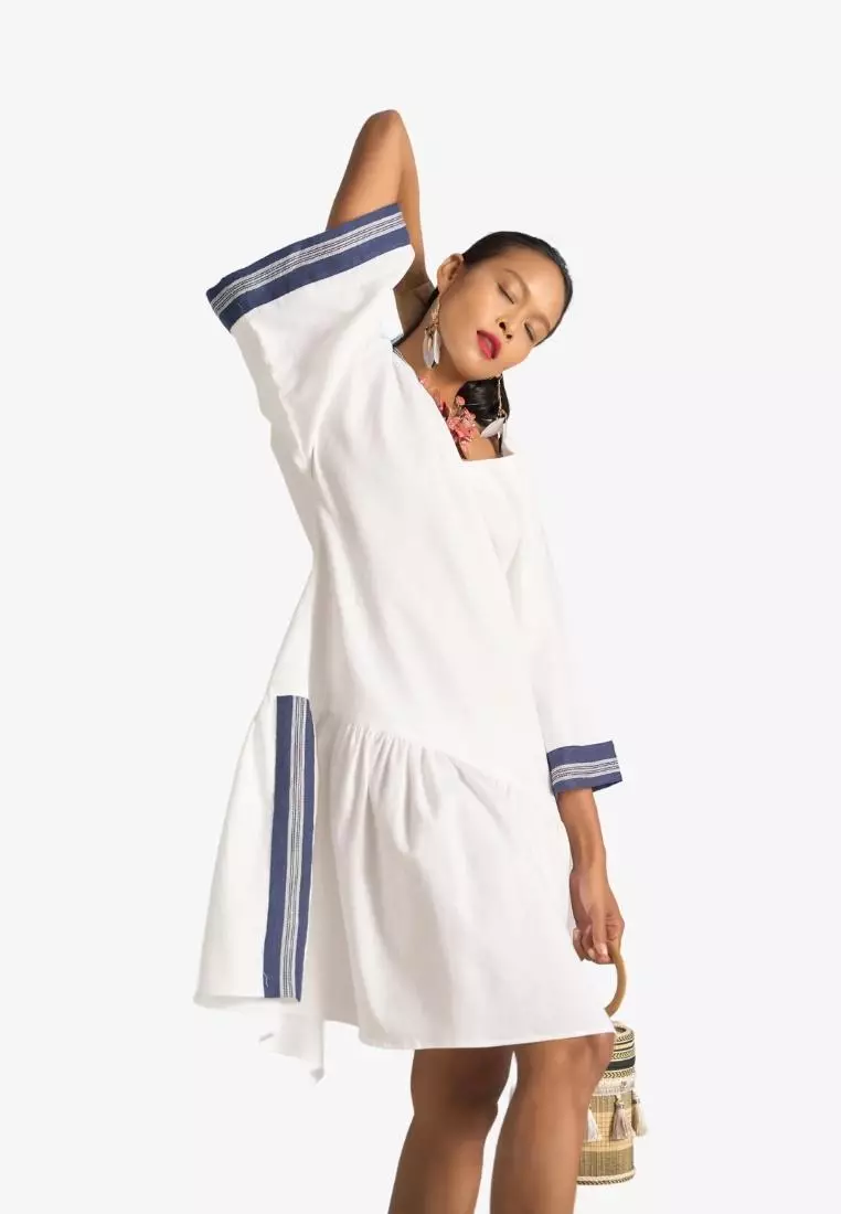 New Linen New Horizon Midi Linen Dress