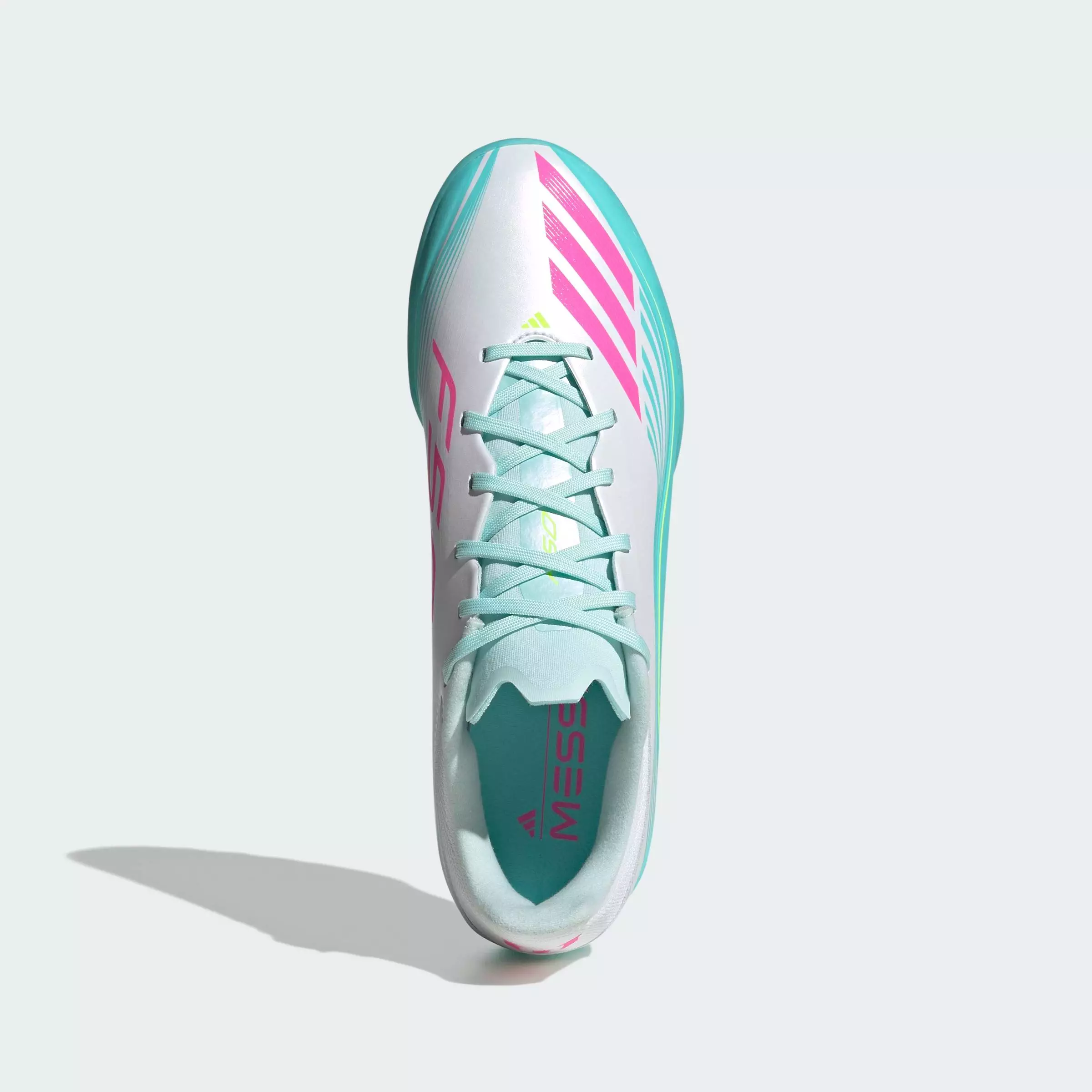 Football F50 MESSI LEAGUE Turf Football Shoes Unisex White JQ0937