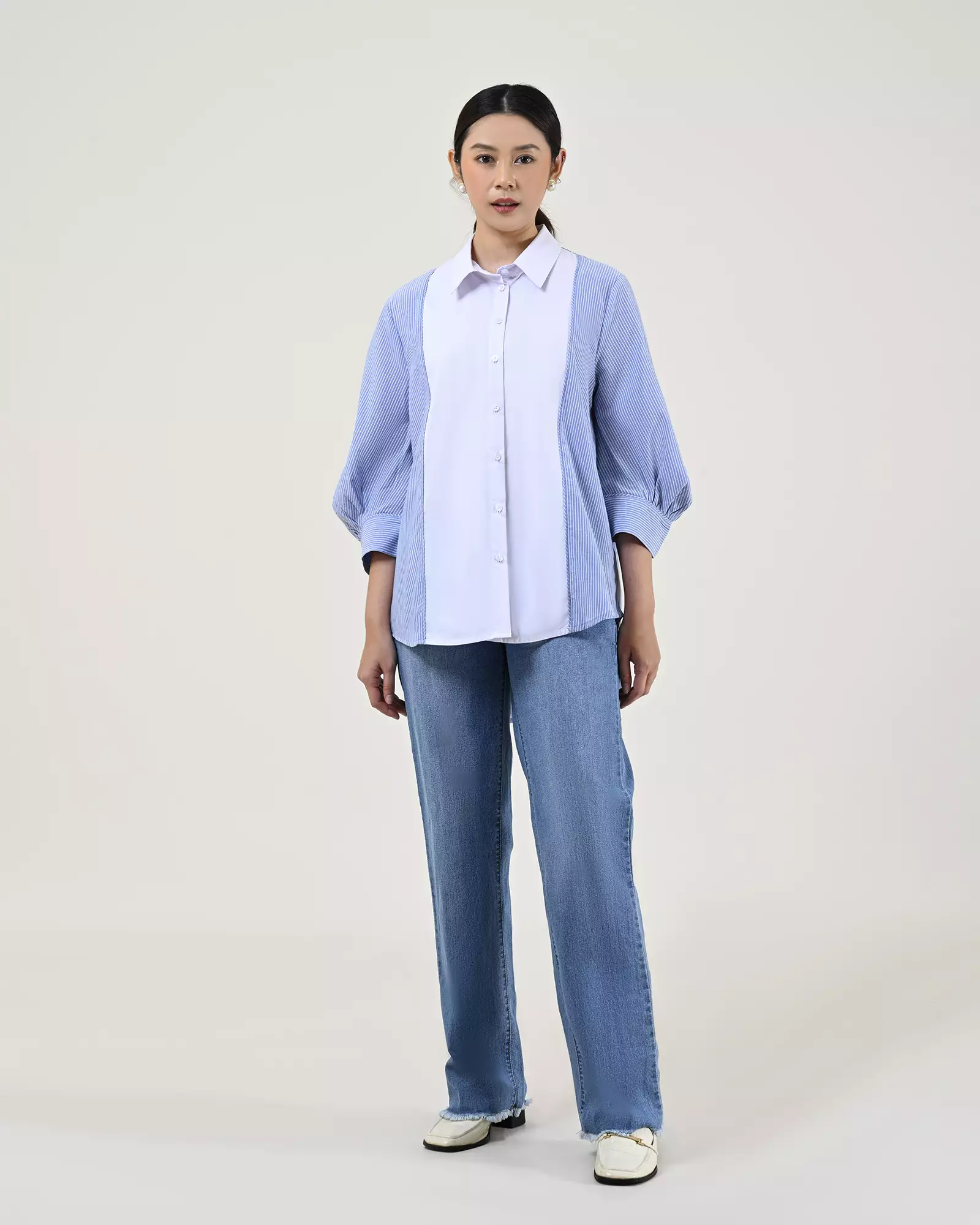 Geulis.id BRITNEY SHIRT - Blue