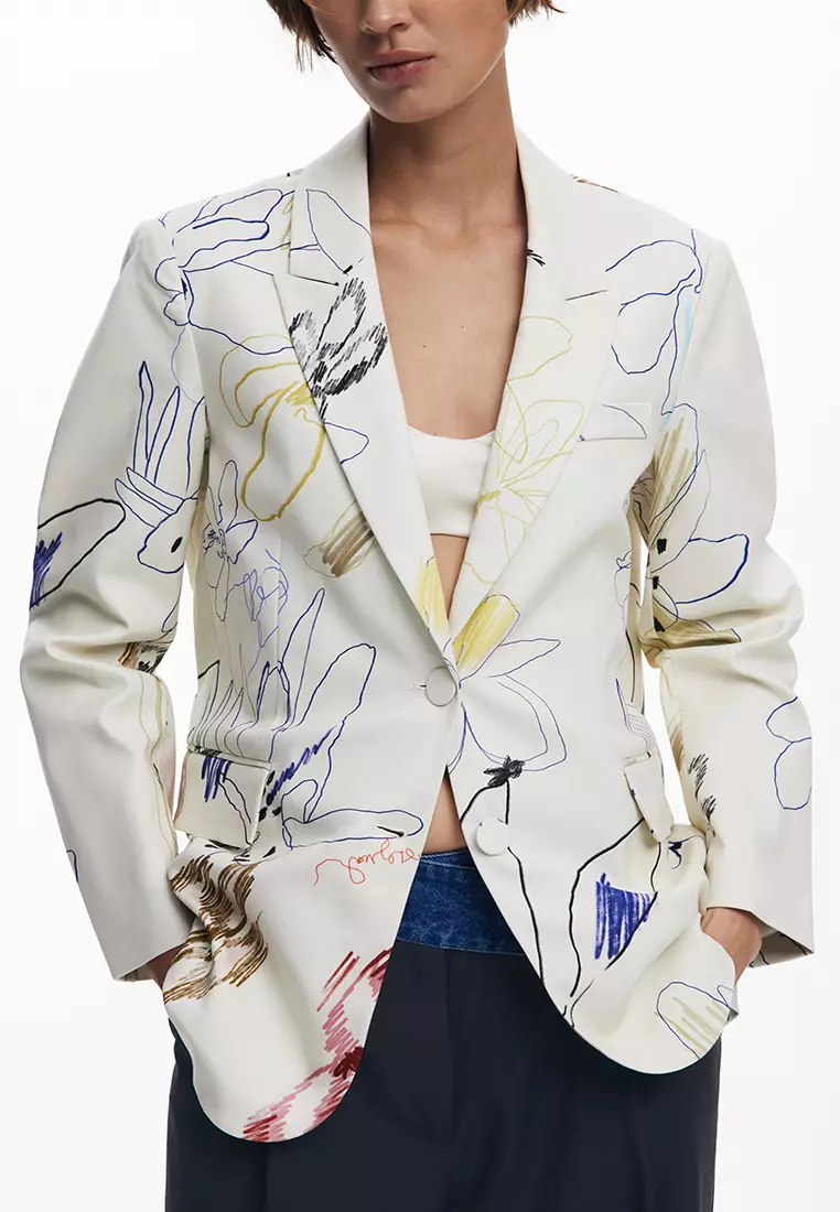 Blazer with strokes
