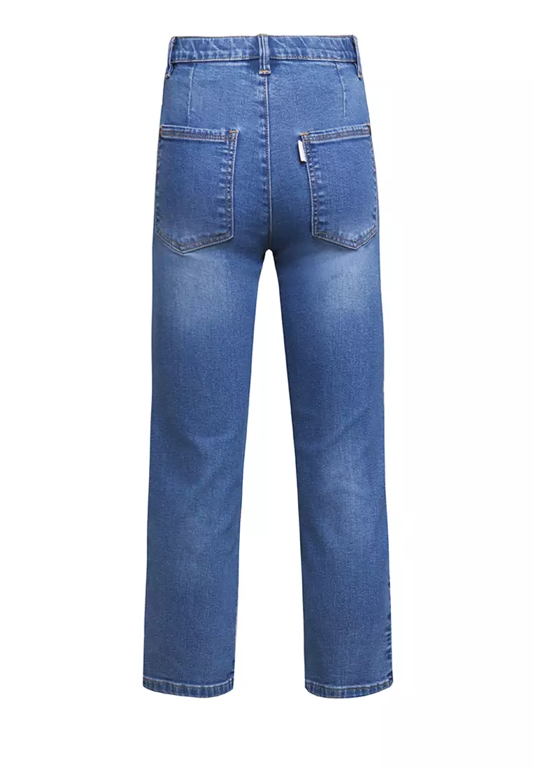 Pito Dito Girl Kalcer Celana Panjang Denim Anak Biru