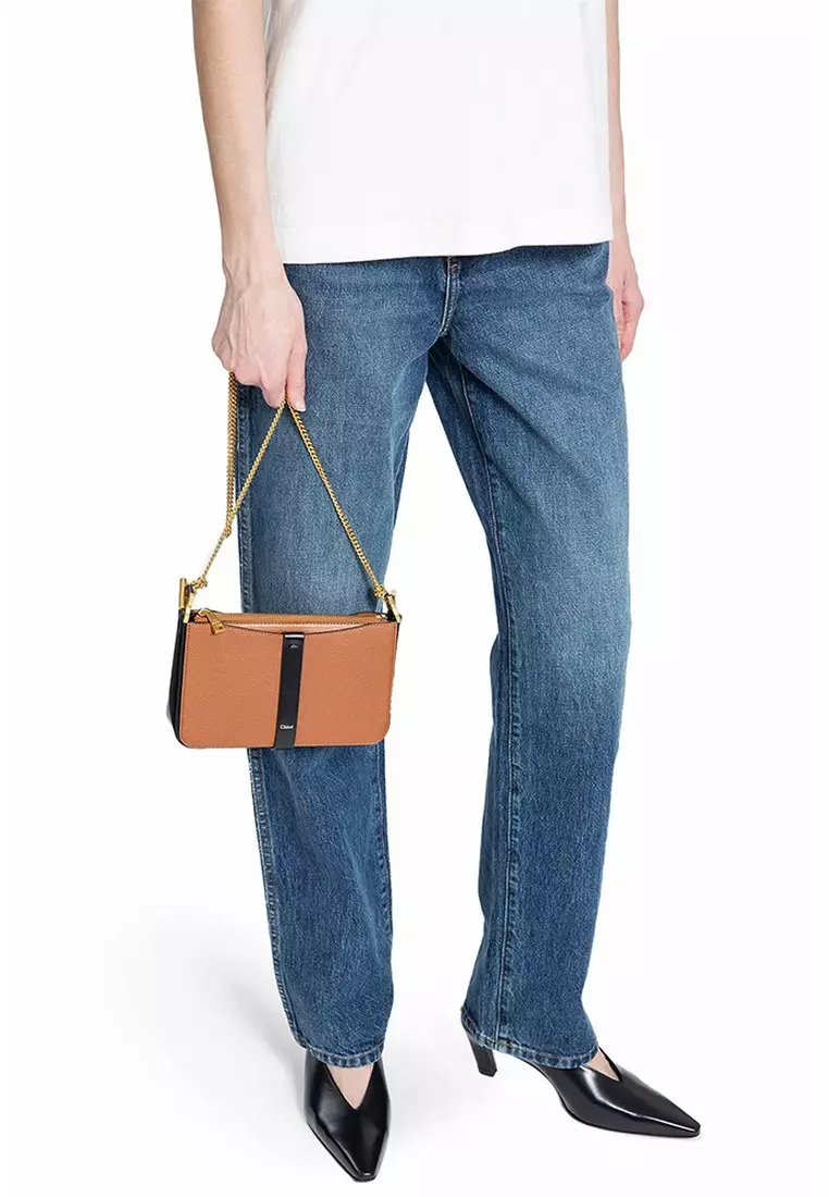 Marcie Pouch Crossbody Bag in Tan