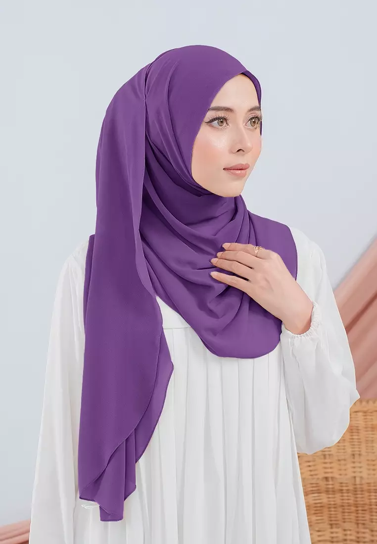 HIJAB INSTAN SABIYA - DARK PURPLE