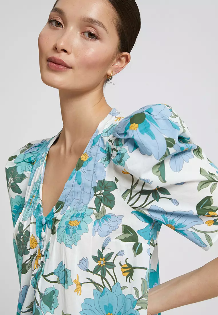 A-Line Short-Sleeved Dress