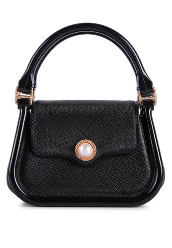 London Rag black Black Croc Textured Mini Handbag 50E32AC55EC667GS_1