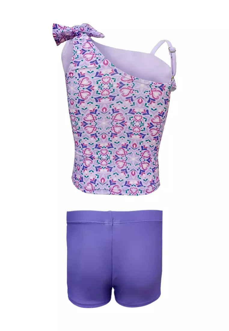Frozen Tankini Boyleg Set with UPF 50 Swimwear for Kids Girls