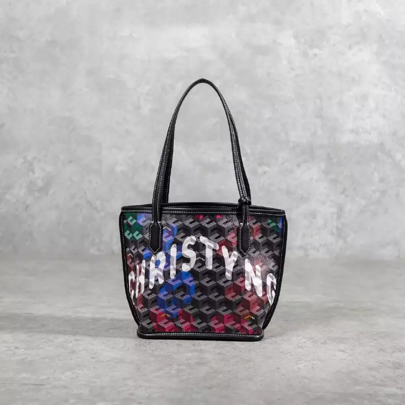 Tas CHRISTY NG MONOGRAM PATTERN MULTICOLOR TOTE BAG MINI 100% ORIGINAL
