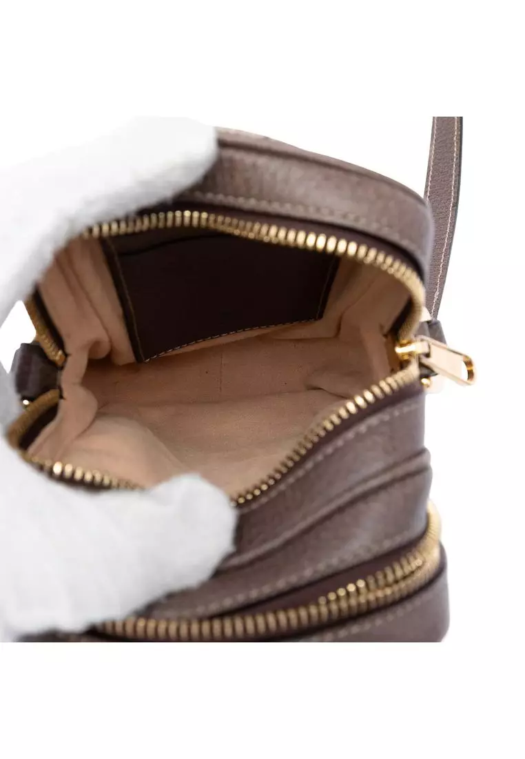 Pre-Loved Gucci Gg Supreme Web Ophidia Double Zip Crossbody