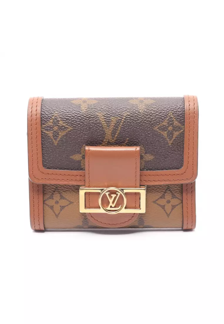 Authentic Louis Vuitton Women's Brown LV Monogram Compact Bifold Wallet