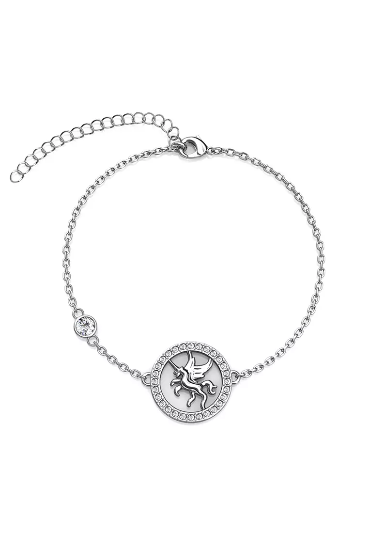 Circlet Unicorn Bracelet WG - Gelang Crystal by Her Jewellery