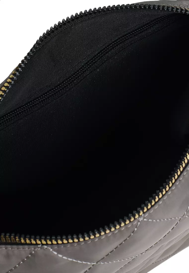 Quilted Nylon Convertible Shoulder Bag