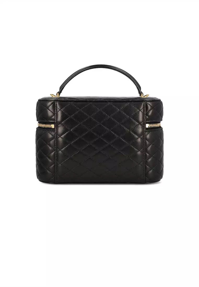 YSL Gaby Vanity Bag In Lambskin Black 7667311EL07
