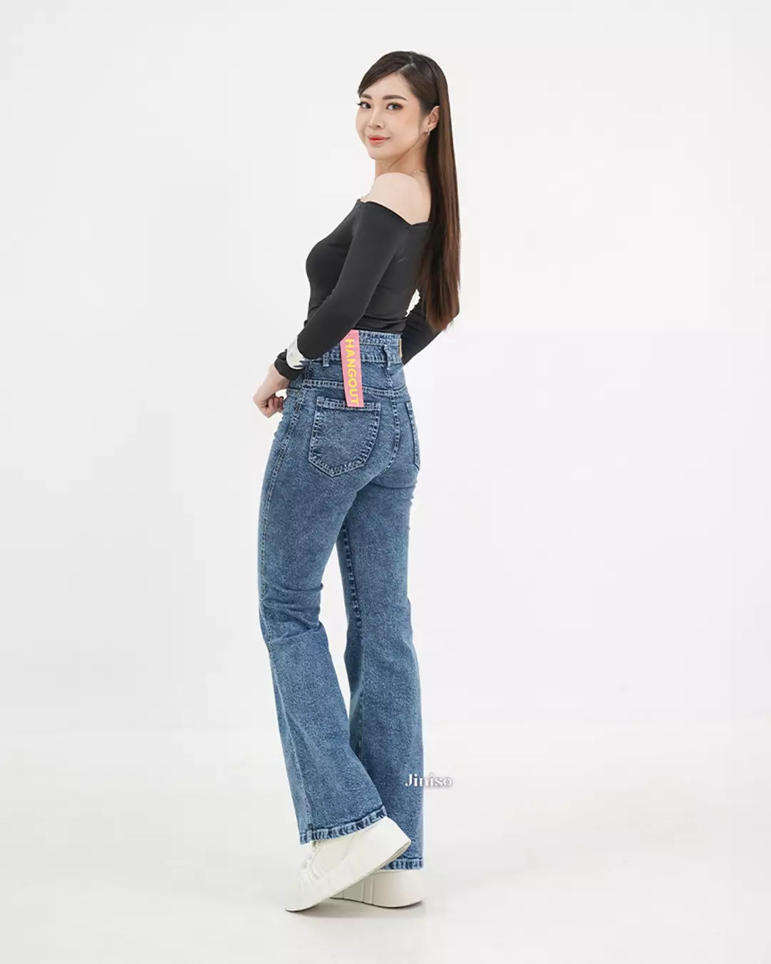 Ultra Highwaist Cutbray Stretch Jeans 631 HANGOUT