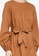 ZALIA BASICS brown Cotton Belted Dress 0DC69AA4B056C9GS_3