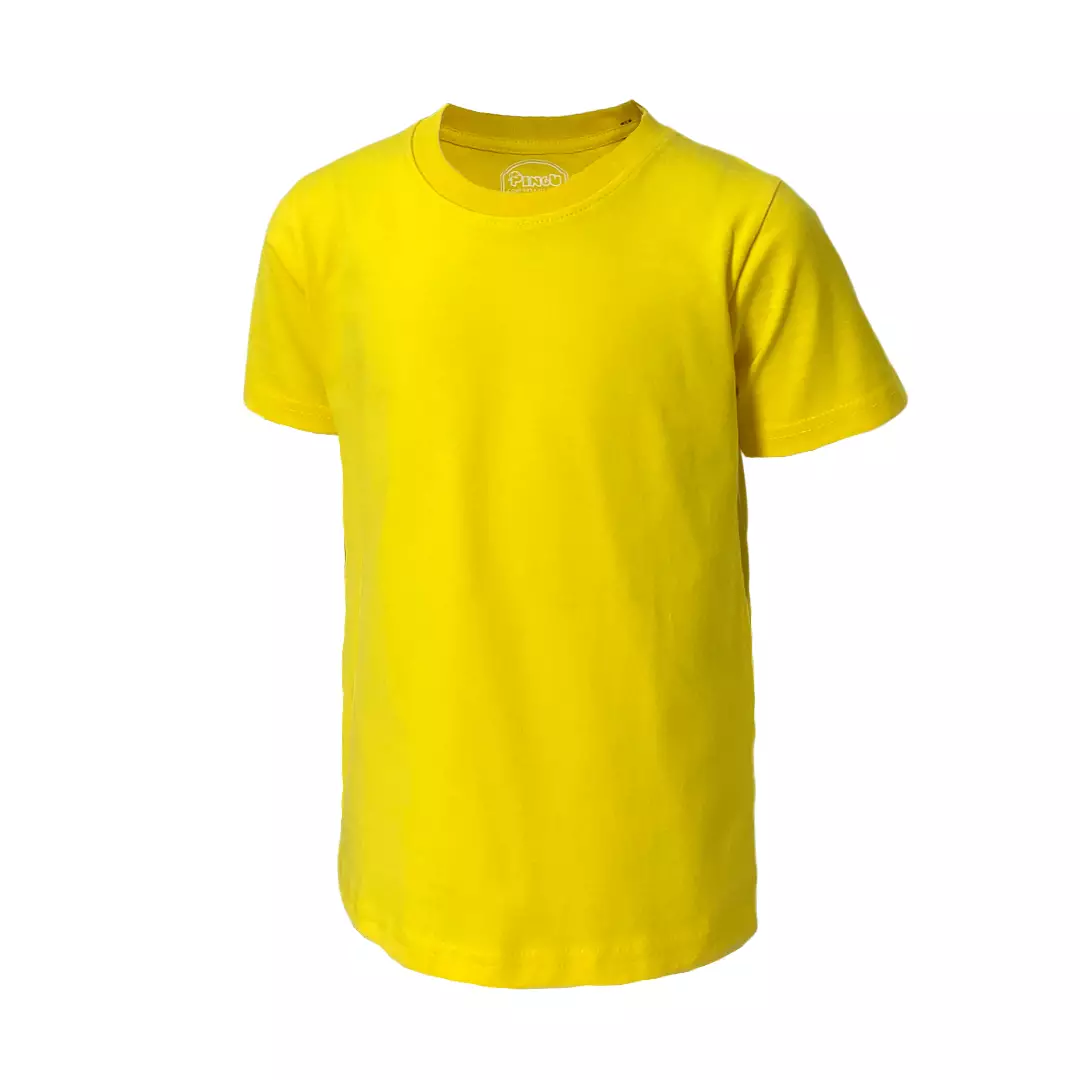 Pingu Kaos Anak Laki Laki Polos Pendek Kuning Muda 92002229