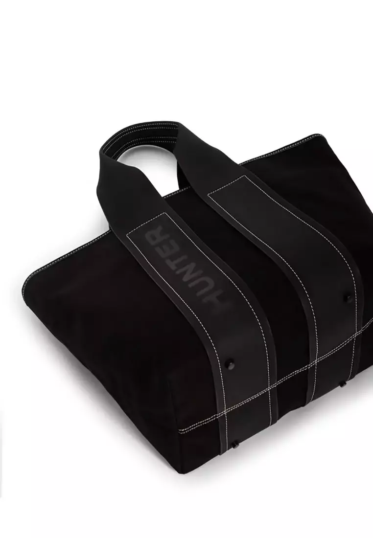 HUNT☆Refined Stitch Canvas Tote - Black REFINED STITCH CANVAS MINI TOTE-Hunter Boots Singapore
