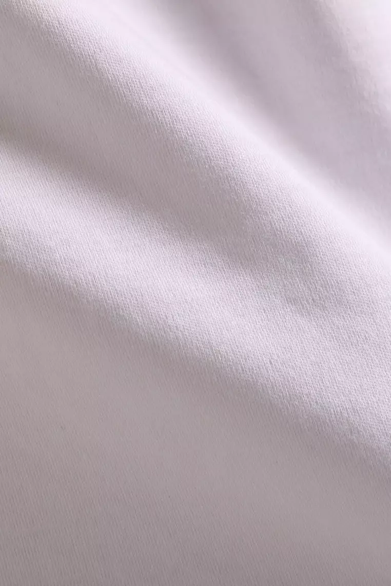 MANZONE - Kaos Jersey Lengan Pendek Pria Bucky Slim Fit - White Colour White