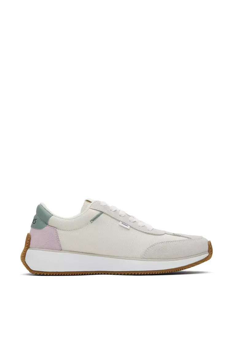 Discount on Toms  shoes - SKU: Sneakers Wyndon Women - Egret Multi Nylon Suede