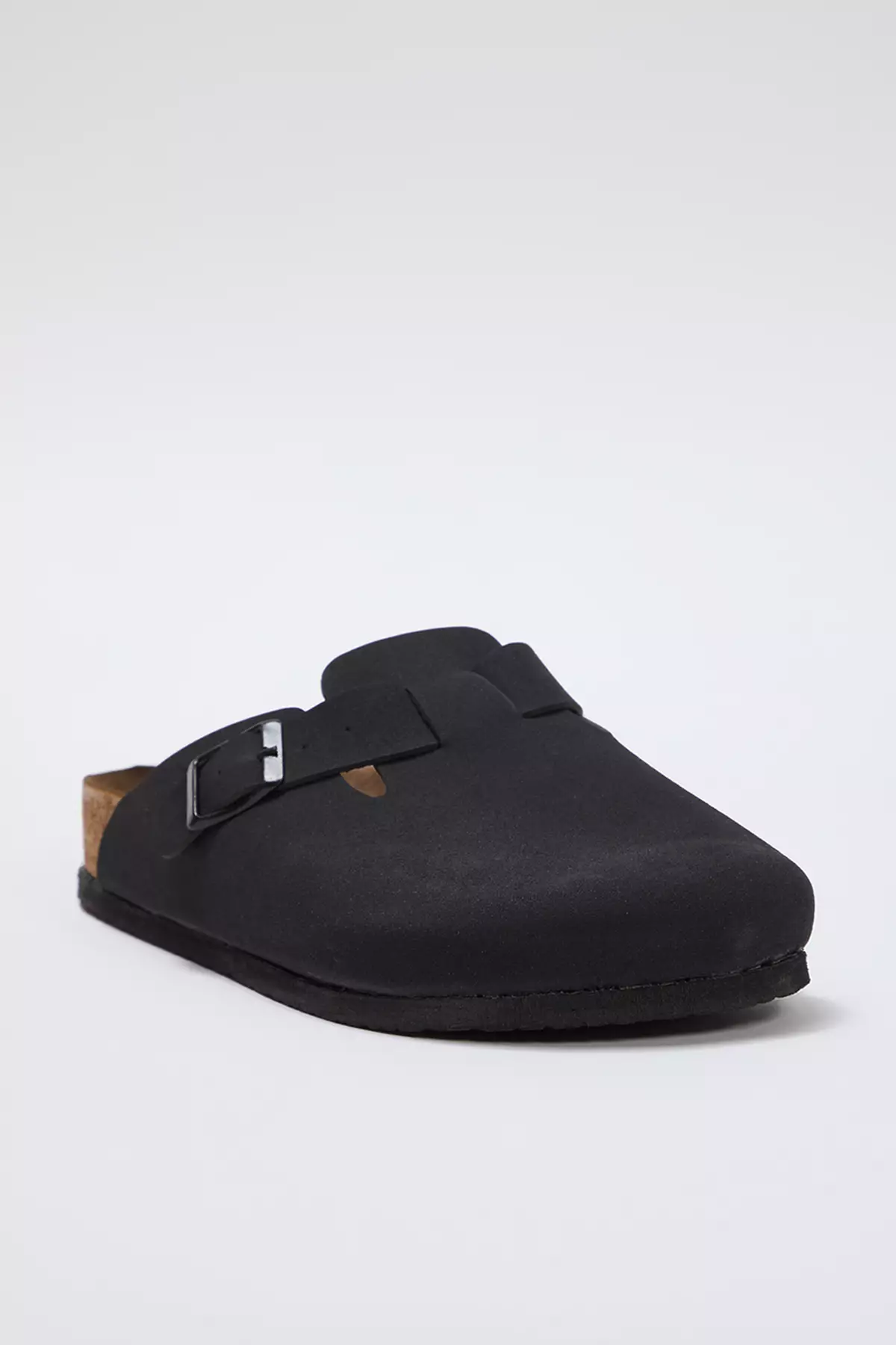 Black Closed Front Flat Women's Sabo Slippers Takss25Te00001