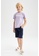 DeFacto purple Regular Fit Printed Short Sleeve Cotton T-Shirt and Shorts Set C056EKA8431648GS_1