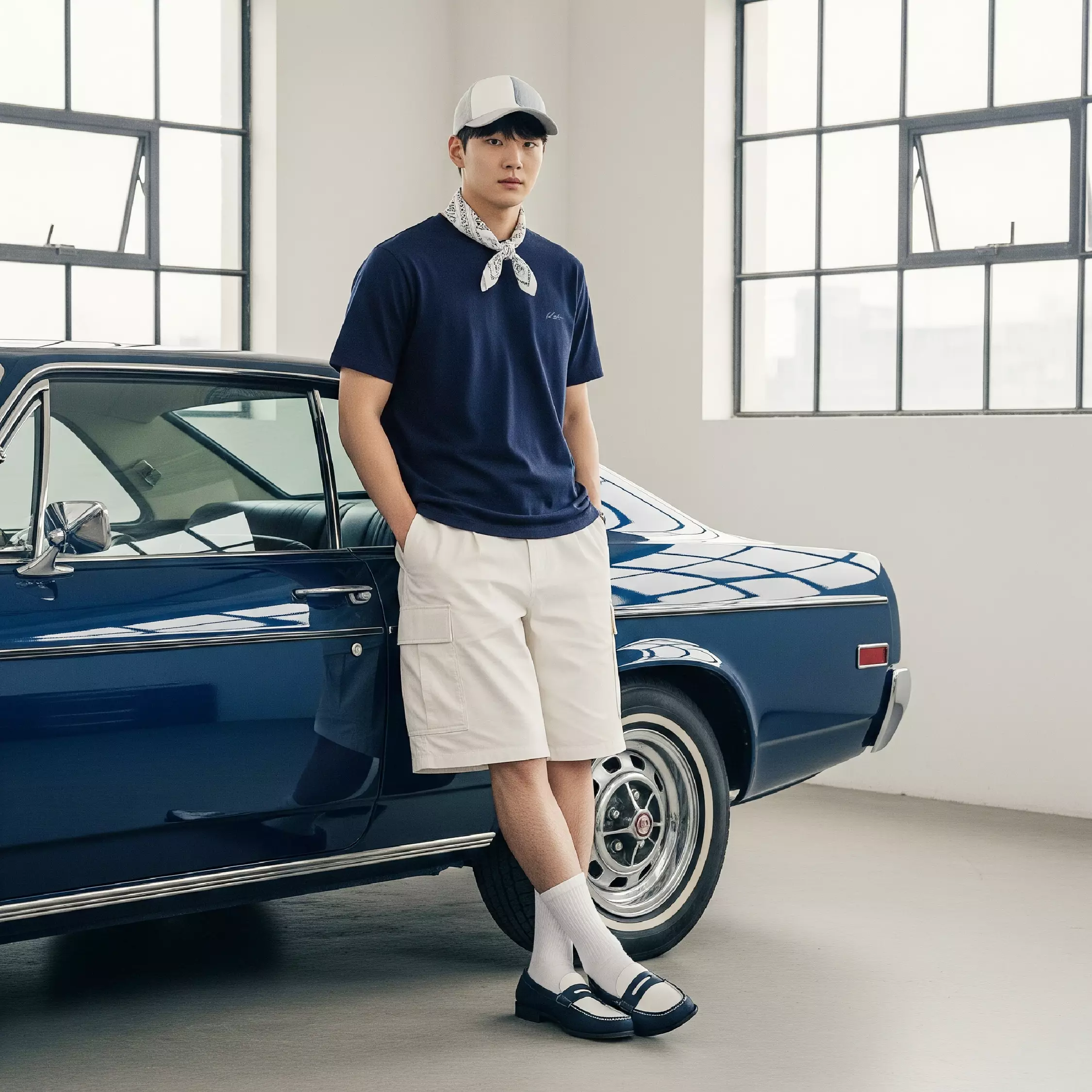 Kale AXELO REGULER NAVY Organic Cotton | T-Shirt Basic