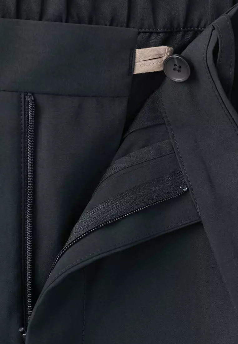 Regular-Fit Pleated Trousers