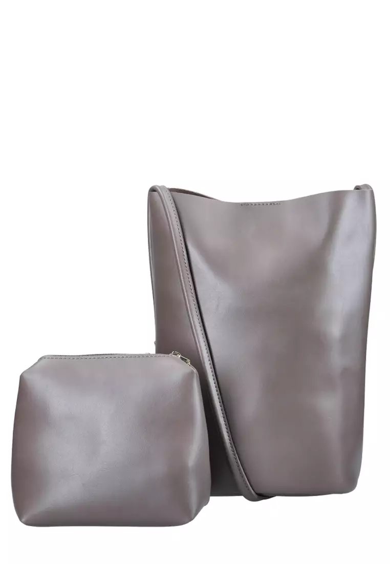 MAYONETTE Burgundy Shoulder Bag - Tas Shoulder Wanita - Taupe