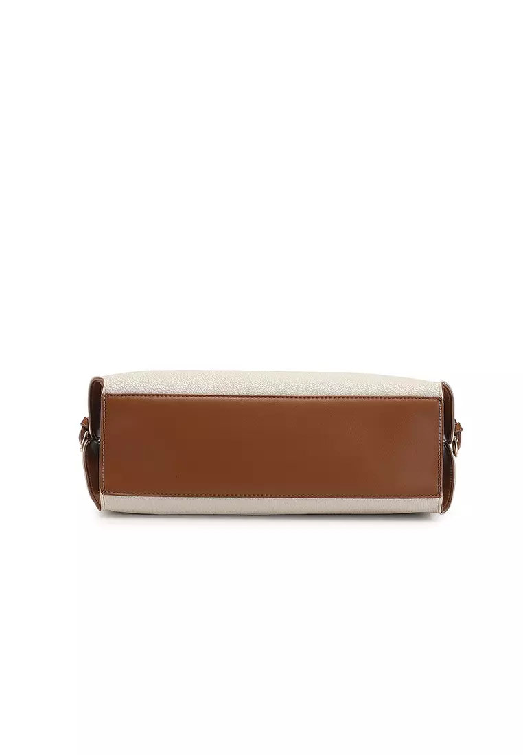 Women's Top Handle Bag / Sling Bag / Crossbody Bag / Shoulder Bag - Beige / Brown