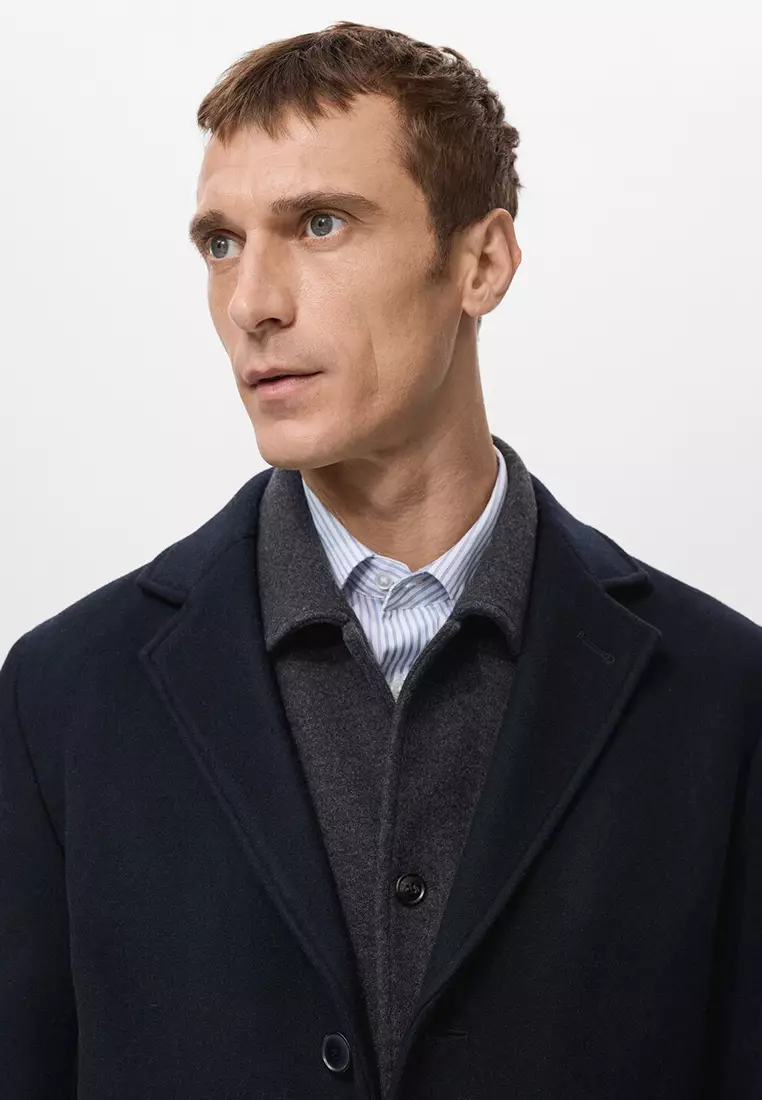 Lightweight Recycled Wool Coat