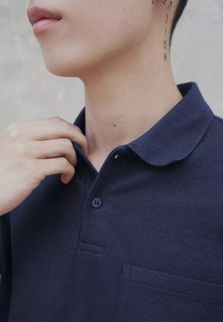 Kale MAX POCKET NAVY / Kaos Polo Pria / Kaos Pria / Kaos kerah / Polo Shirt Slim Fit