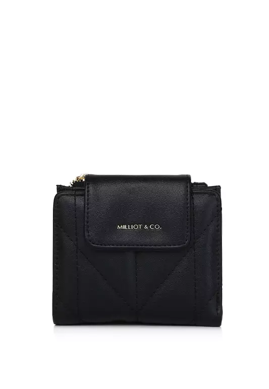 Viean Quilted Top Zip Mini Wallet