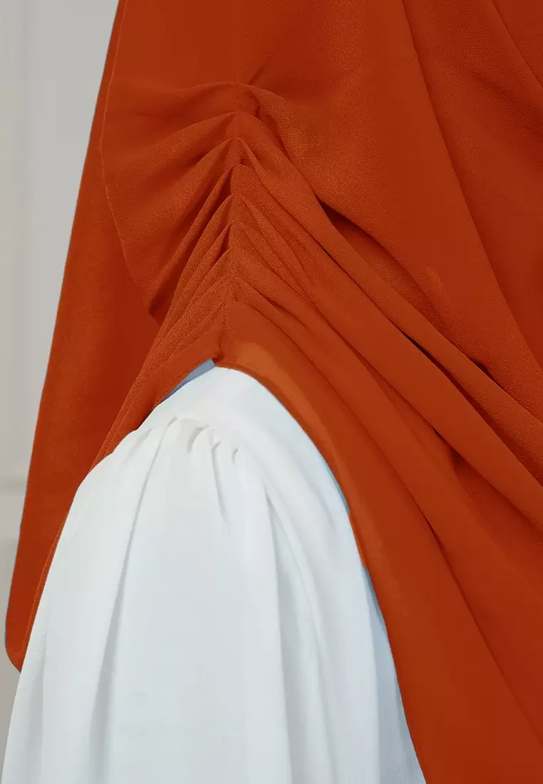 HIJAB INSTAN AURORA - BRUNT ORANGE