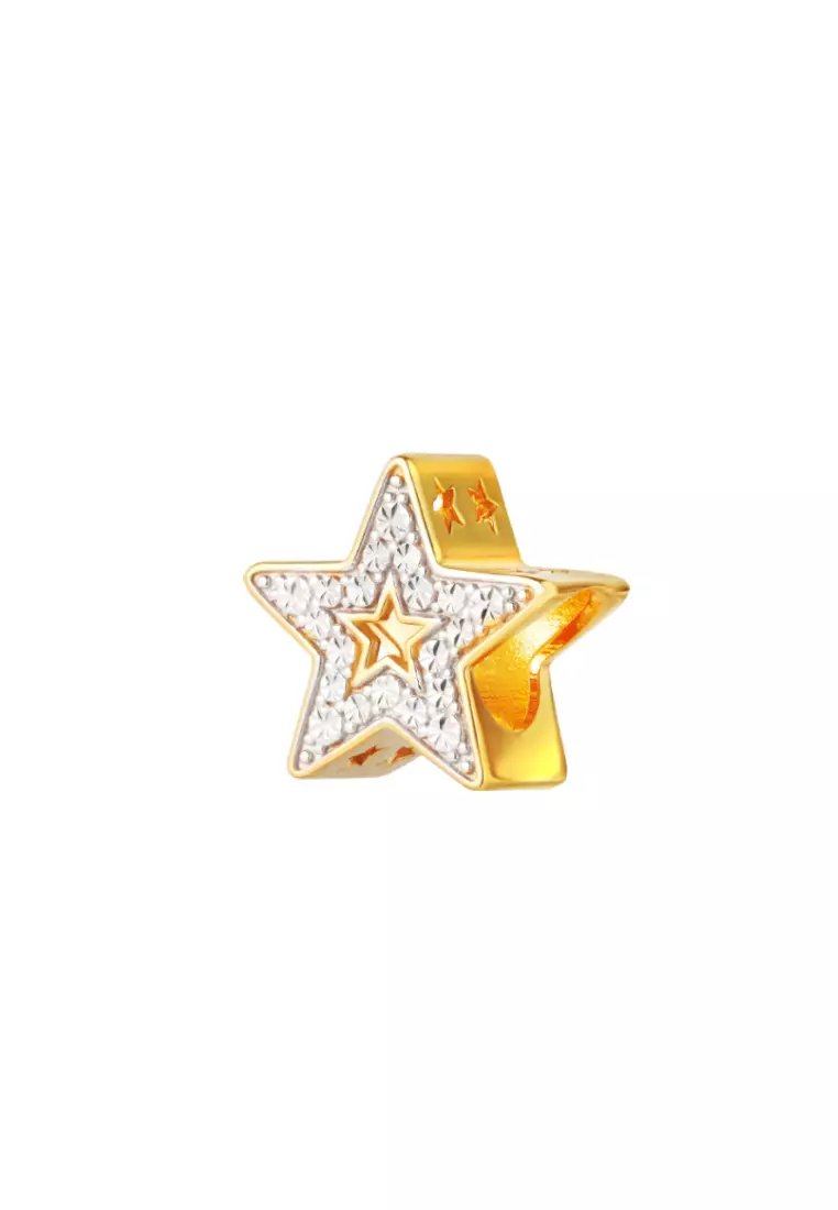 TOMEI Chomel Star Charm, Yellow Gold 916