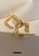 TOUGO gold Goma Square Hoop Earrings in Gold 9E206AC6EAB06AGS_5