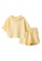 LC Waikiki yellow Patterned Girl's Sweatshirt and Shorts CEF9DKA23B4841GS_1