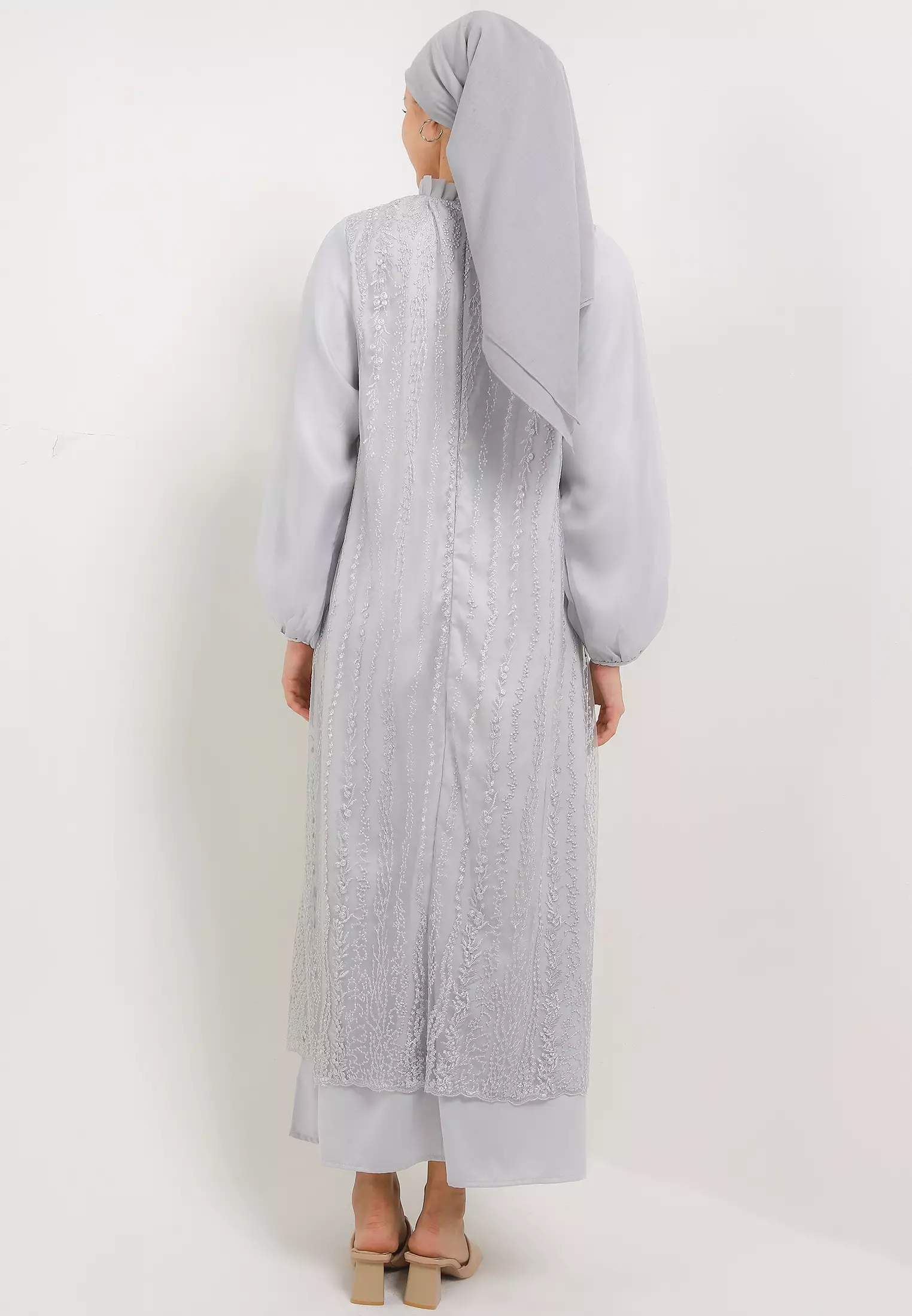 MFMW Esmey Dress Gamis Brukat Grey