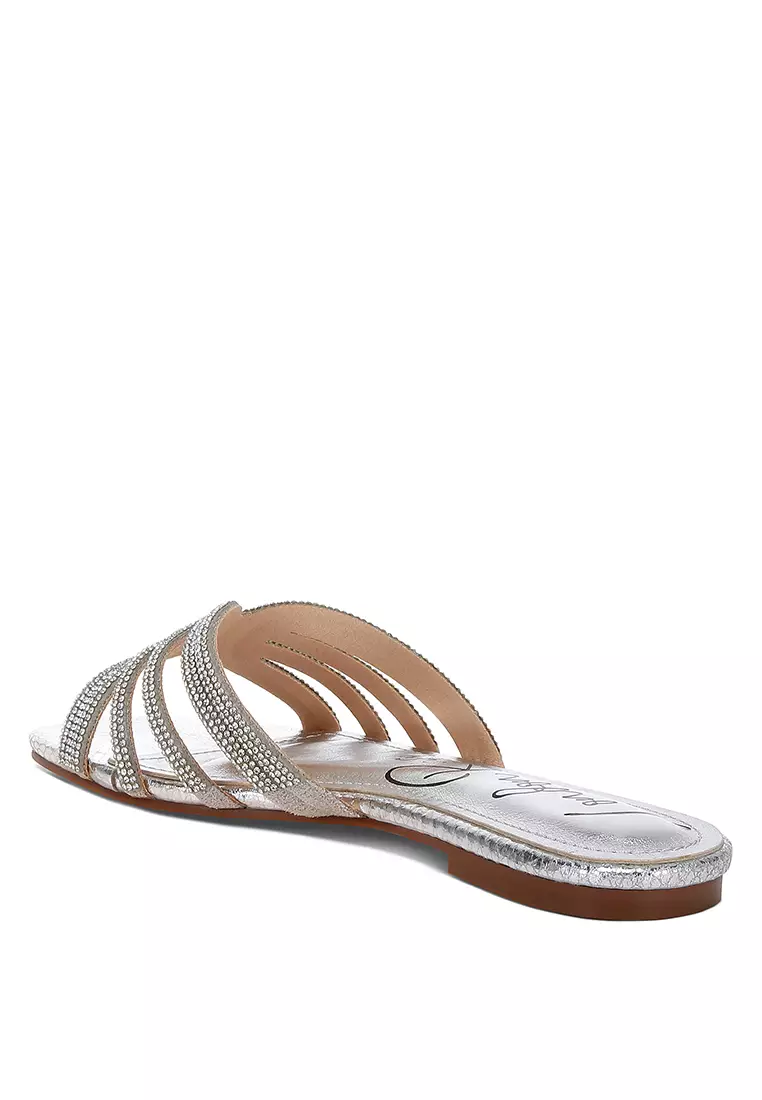 Flat Potong Berlian Imitasi Perak