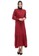 Evernoon red Natalia Dress Muslimah Wanita Long Sleeve Polos Design Casual Regular Fit - Maroon A7F1CAAA4F57D1GS_5