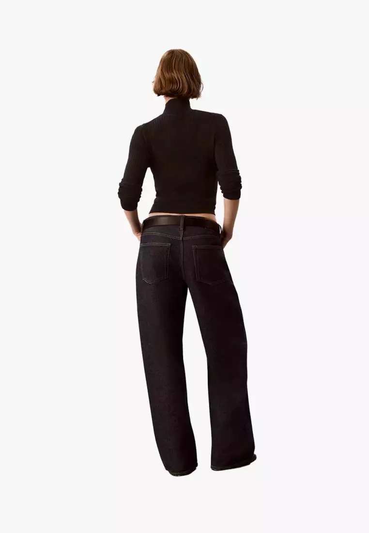 Jual Calvin Klein Calvin Klein - Low-Rise Baggy Fit Indigo Denim ...