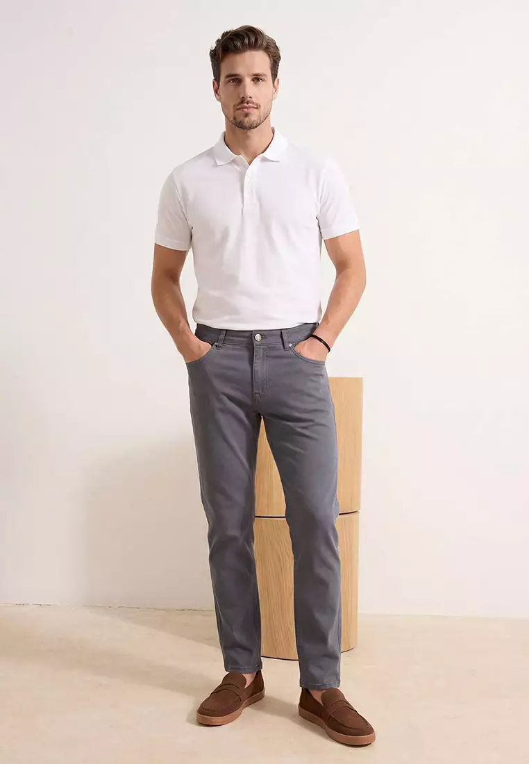 Straight Cut Denim Jeans