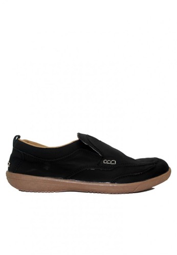 D-Island Shoes Slip On Reborn Special Leather Black