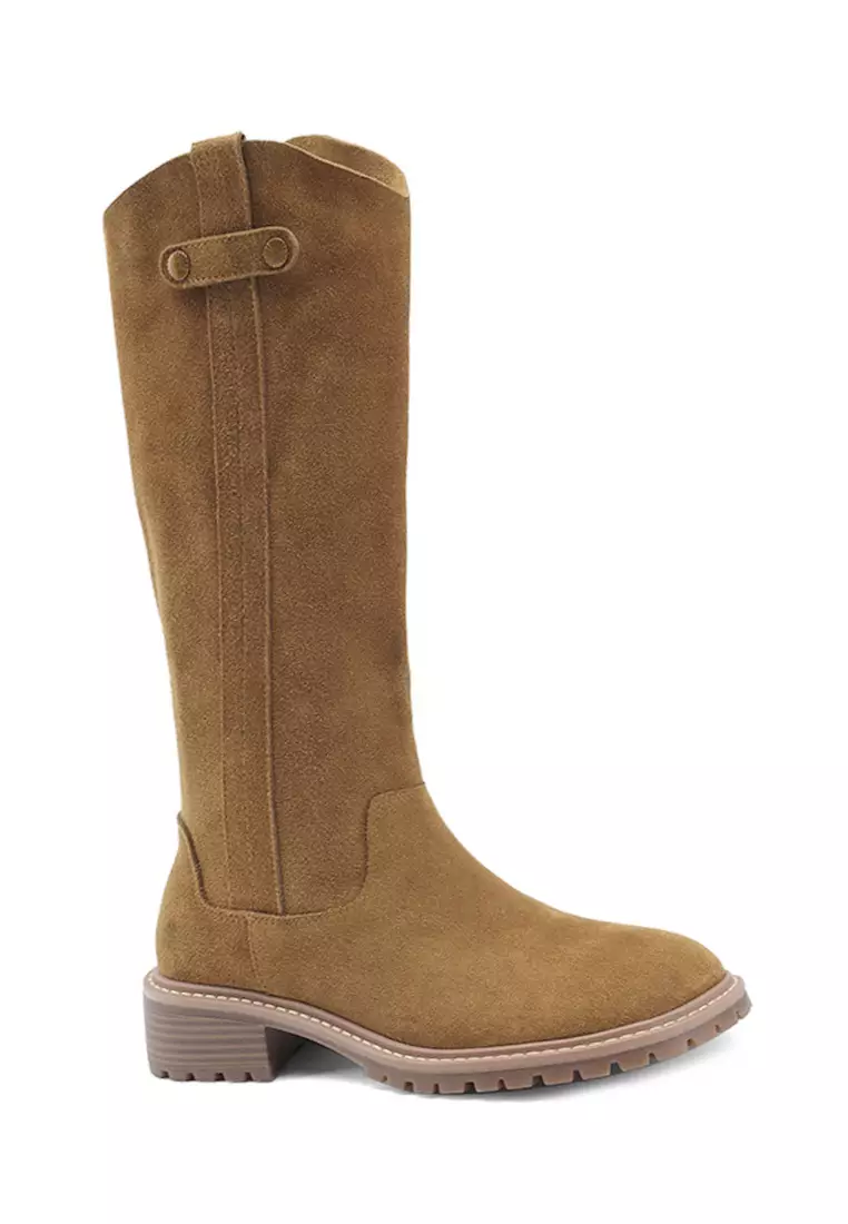 Discount on Twenty Eight Shoes  shoes - SKU: VANSA Fashionable Cow Suede High Knight Boots VSW-B08288701